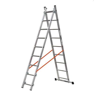 SCALA ALLUMINIO MODULA DOPPIA 2X9