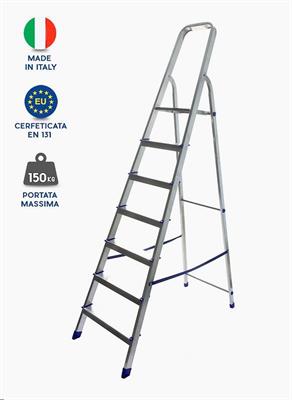 SCALA ALLUMINIO GIUSY 4 GRADINI COMPRESA PEDANA