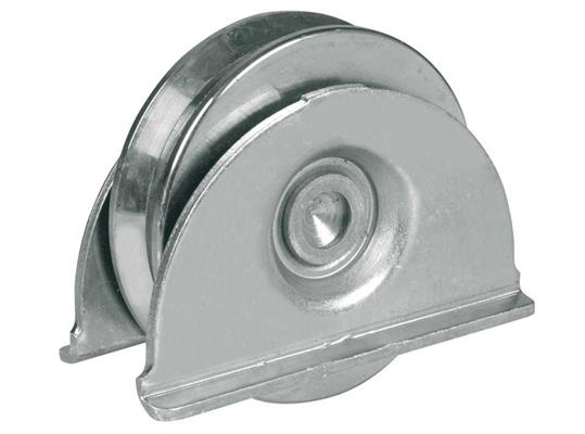 RUOTA SUPPORTO LATERALE 1 CUSCINETTI GOLA V mm.100