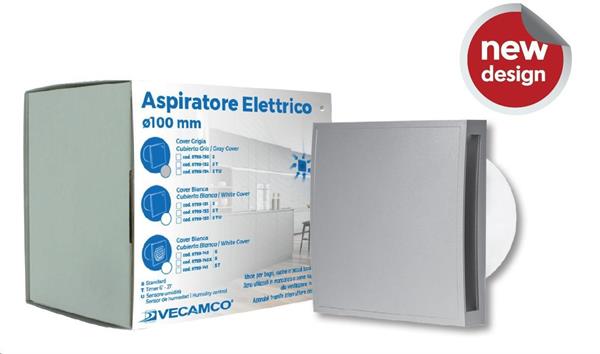 ASPIRATORE STANDARD DECOR SILVER Ø120MM