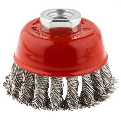 SPAZZOLA ACCIAIO A TAZZA RITORTA DA 100