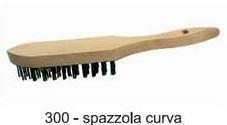 SPAZZOLA ACCIAIO MANICO LEGNO R.5