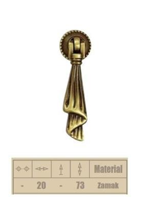 PENDENTE ZAMA BRONZO FIOCCO SFUMATO