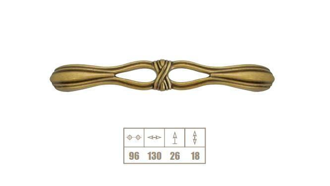 MANIGLIA BRONZATA MM.96
