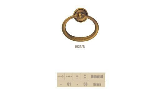 ANELLO CON ROSETTA IN OTTONE ORO LUCIDO GRANDE