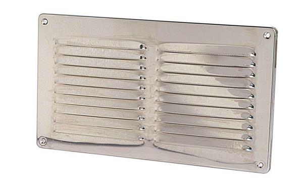 GRIGLIA IN ALLUMINIO 360X140 MM CON RETE