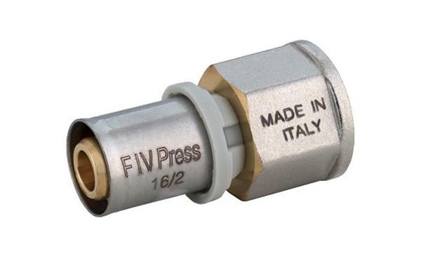 RACCORDO DIRITTO FEMMINA A PRESSARE 1/2X16
