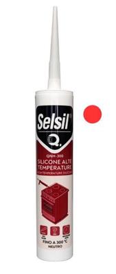 SILICONE ALTA TEMPERATURA ROSSO 310ML.