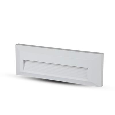 SEGNAPASSO RETTANGOLARE BIANCO A LED 3W IP65 4000°K