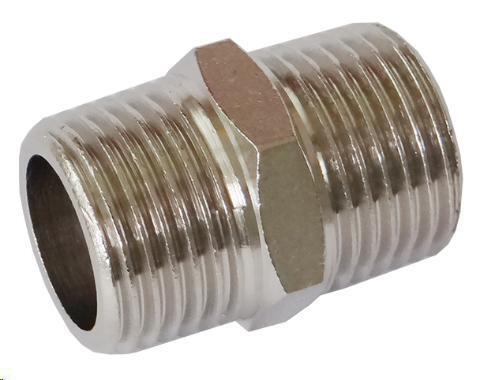 NIPPLES DA 1/8 OTTONE CROMATO
