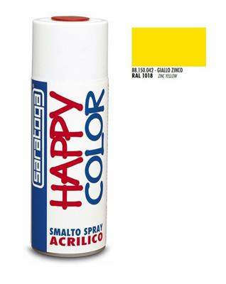 BOMBOLETTA SPRAY GIALLO ZINCO RAL 1018 ML.400