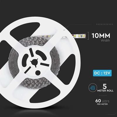 STRISCIA 60 LED AL METRO 12V IP65 M.5 6000 °K