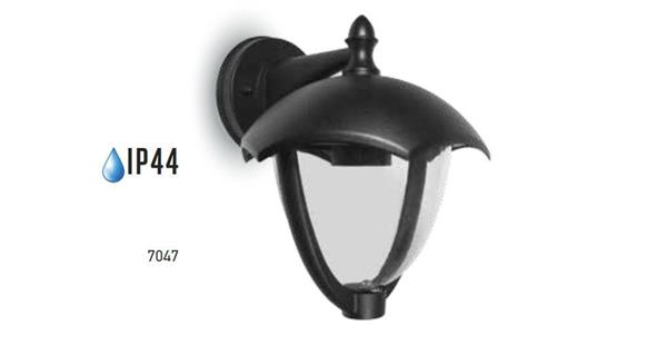 LAMPADA DA GIARDINO NERA IP44 VERSO IL BASSO