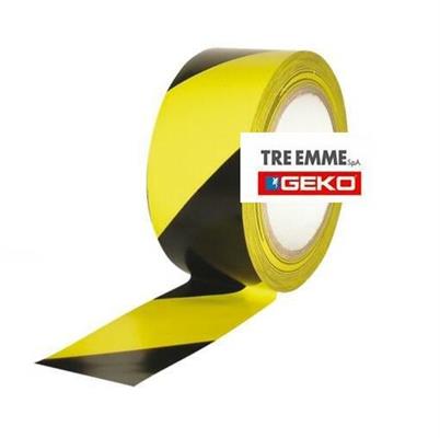 NASTRO ADESIVO GIALLO NERO 50X33