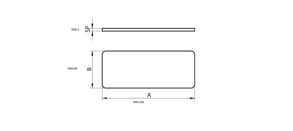 PIASTRA PIANA 160X60