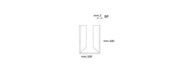SUPPORTO PER TRAVI 100X100