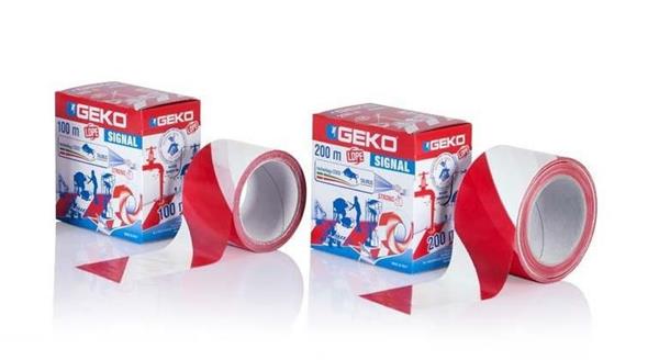 NASTRO SEGNALETICO BIANCO ROSSO H.70X200 m.