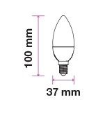 LAMPADINA CANDELA LED SAMSUNG E14 4.5W 4000°K
