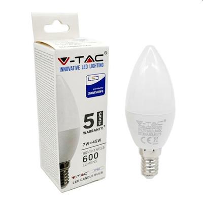 LAMPADINA CANDELA LED SAMSUNG E14 7W 6400°K