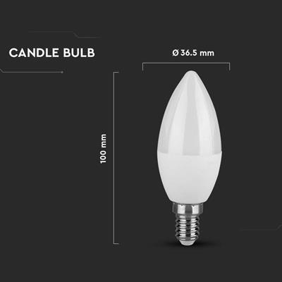 LAMPADINA CANDELA LED SAMSUNG E14 6.5W 4000°K
