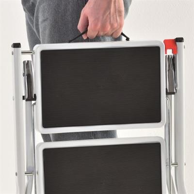 SGABELLO MINISGA 2 GRADINI BIANCO