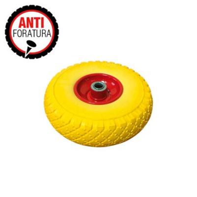 RUOTA GIALLA CARRELLO PIENA MM.260