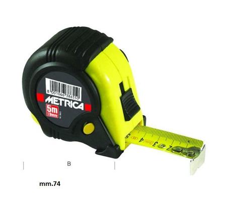 FLESSOMETRO METRICA 3 BOTTONI GIALLO M.5X25