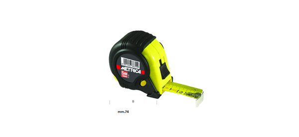 FLESSOMETRO METRICA 3 BOTTONI GIALLO M.5X25