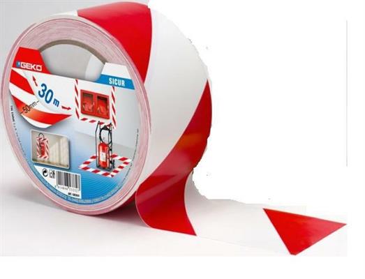 NASTRO ADESIVO BIANCO ROSSO 50X30