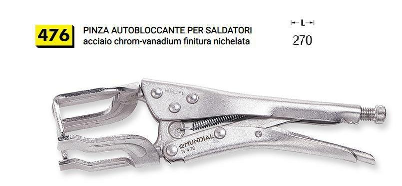 PINZA A SCATTO AUTOBLOCCANTE PER SALDATORI DA 270