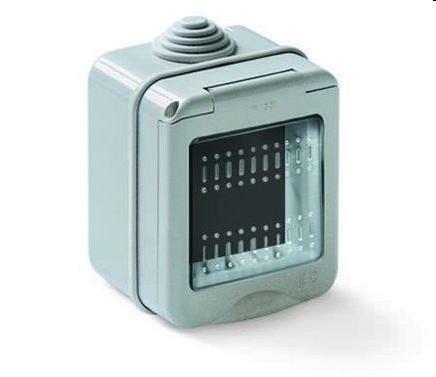 CONTENITORE DA PARETE LIFE C/PORTELLO 2P IP55