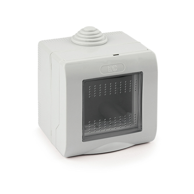 CONTENITORE DA PARETE 1 P C/PORTELLO BLOK IP55 LIFE