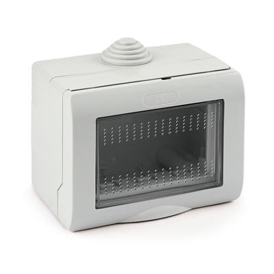 CONTENITORE DA PARETE 3 P C/PORTELLO BLOK IP55 LIFE