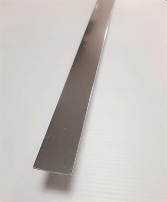 PROFILO PIATTO ALLUMINIO 15X2 ACCIAIO LUCIDO M.2