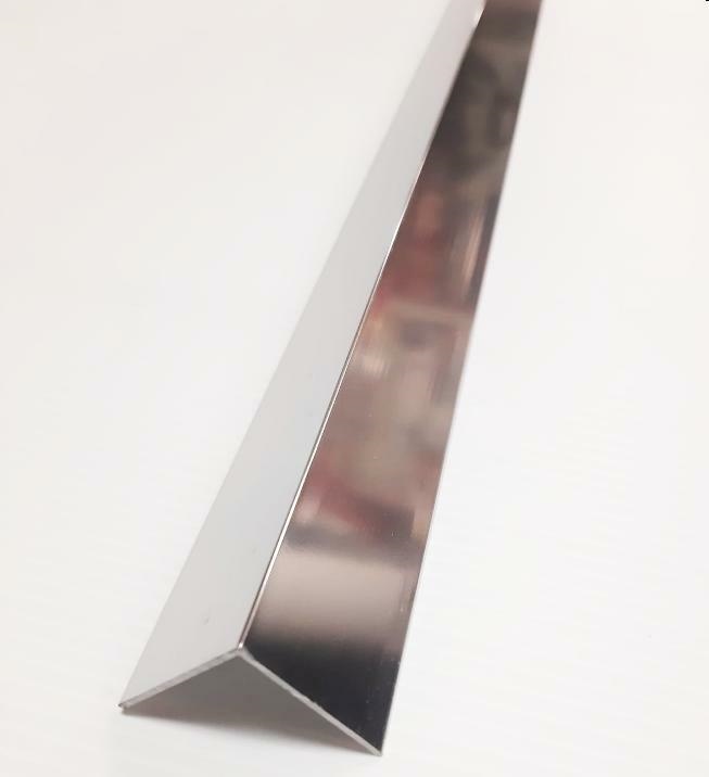 Profilo Angolare Da 2 Metri Alluminio Argento Brillante 10x10x1 