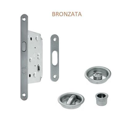 SERRATURA KIT SCORREVOLE LEGNO BRONZATA