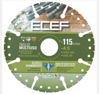 DISCO DIAMANTATO MULTI USO FERRO MARMO CEMENTO DA 230X3