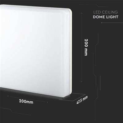 PLAFONIERA A LED SAMSUNG QUADRA 15W 6400 °K IP44