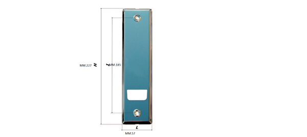 PLACCA ACCIAIO INOX AVVOLGITORE 185