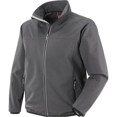 GIUBBINO SOFTSHELL 100% POLIESTERE GRIGIO ANTRACITE