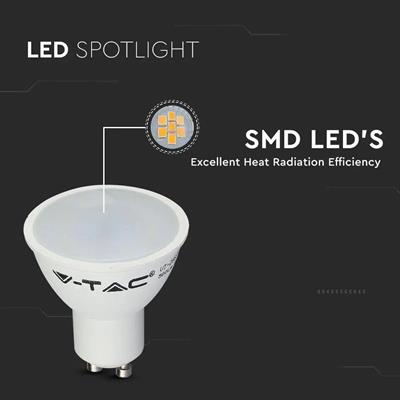 FARETTO A LED 4.5W GU10 4000°K 100°