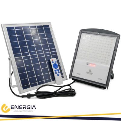 PANNELLO SOLARE CON PROIETTORE A LED 100W 6000 °K