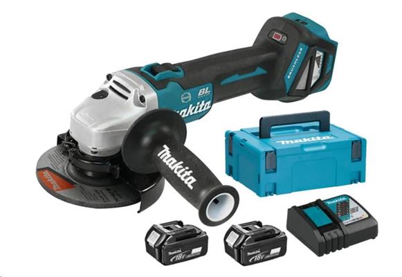 SMERIGLIATRICE 18V+2 BATTERIE 5 AH +CARIC+VALIG.