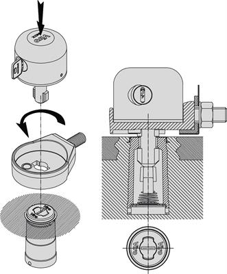 LUCCHETTO A CAMPANA INOX VIRO CILINDRO INTERCAMBIABILE